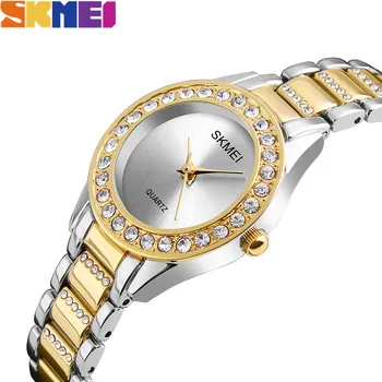 

SKMEI Clock Women's Watches Women Watch Quartz Top Luxury Fashion Business Ladies Wrist Watch Water Resistant reloj mujer 1262