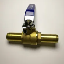 16 мм латунный Безшовный компактный чайник шаровой кран двухсторонние шаровые краны