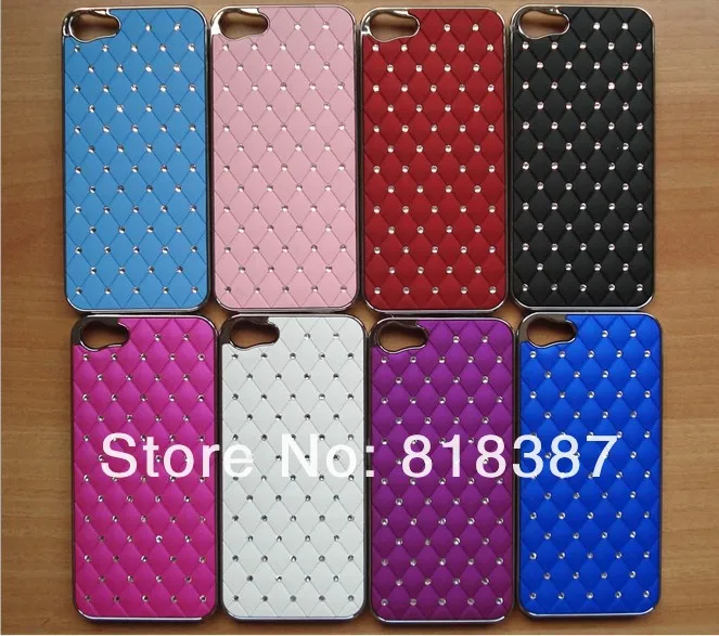 Rhinestone Diamond Crystal Electroplating Bling Starring Glitter Hard Case Cover For Iphone 5 5G Wholesale Free DHL 300pcs/lot |