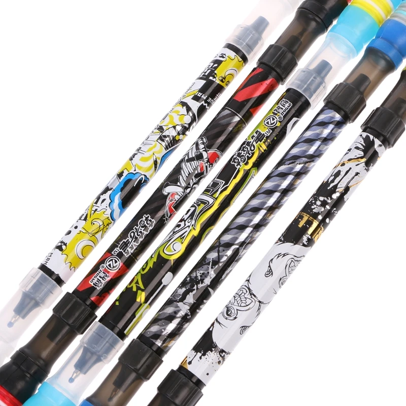 

Non Slip Coated Spinning Ballpoint Pen Rolling Finger Rotating Playing Student