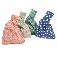 YILE хлопок подкладка сумка на запястье Сумочка кнопочный телефон чехол Кролик или цветок 17320-2