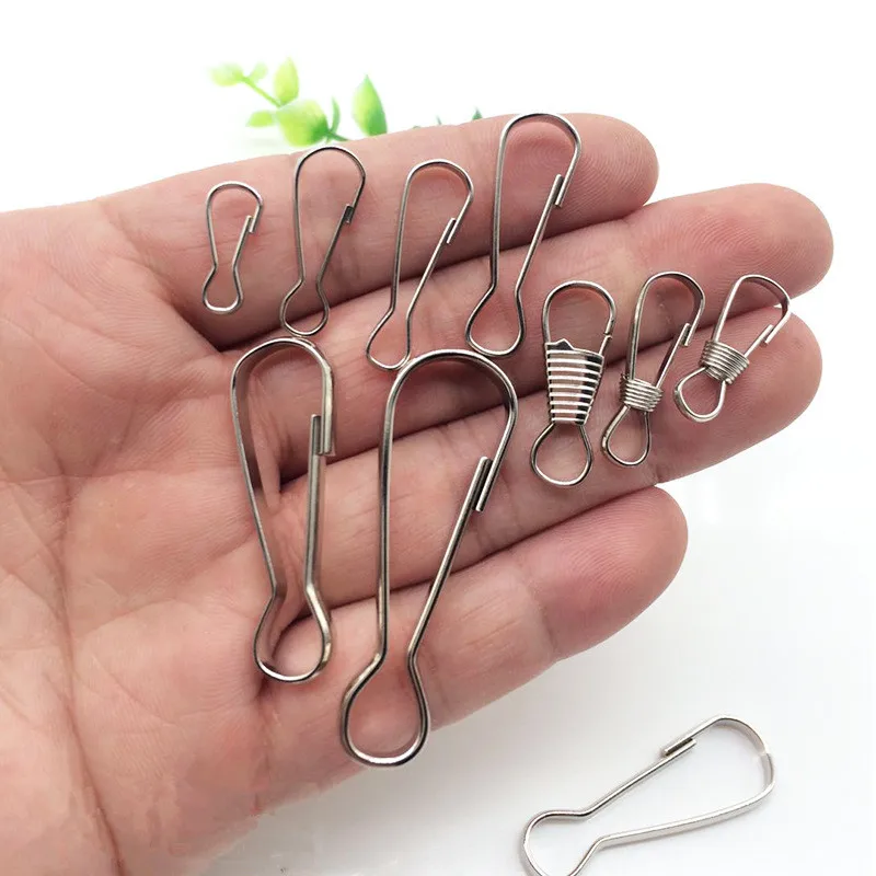 

XUNZHE 30pcs Spring Hook hanger keychain hiking camping water bottle backpack buckles Clothing hang buckle billboard hang hook