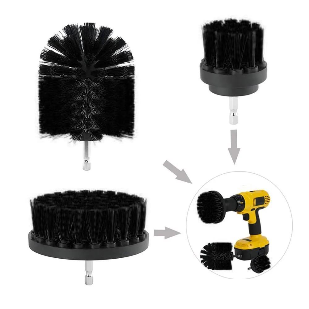 Cleaning Brush Electric Drill Brush Grout Power Scrubber Cleaning Brush Tub Cleaner Tool Glass Cleaner Window Cleaner Brushes