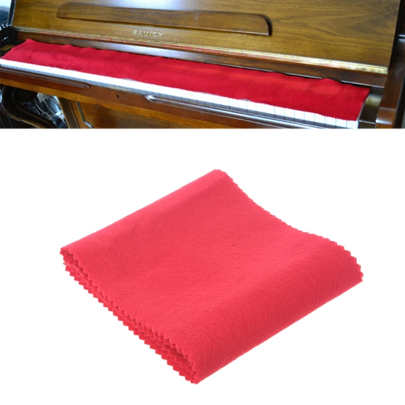 

Red Soft Nylon & Cotton Dust Cover Cloth Case for Piano Key Keyboard