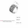 Cxwind Retro Odin símbolo anillos nórdico vikingo runas anillos para los hombres rúnico nórdico Valknut antiguo anillo bobina de joyería de encanto anillos niños ► Foto 2/6