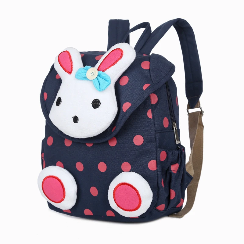 

Fashion Rabbit Children School Bags Toddler Backpack Animal Style Mini Schoolbag Kid Gifts Backpack for Girls Wave Point Mochila