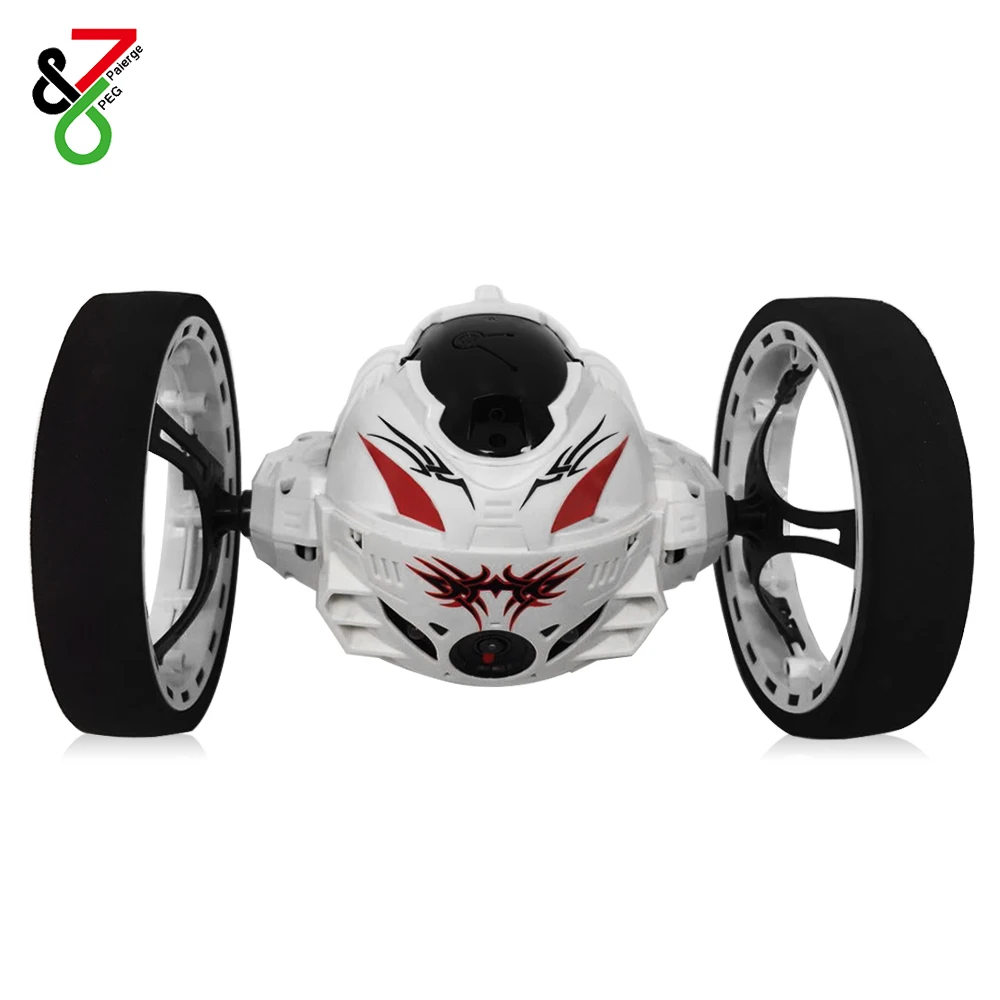 

Paierge PEG Remote Control RC Cars Jumping LED Light Music Bounce Car with 80W Camera Shockproof Robot Car Toys Gifts for Kids