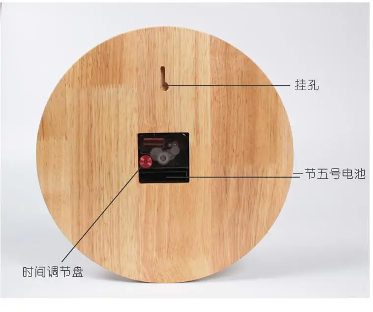 Простые деревянные настенные часы для гостиной, атмосфера личности, креативные современные модные часы, немой, для спальни, северные часы, настенные диаграммы