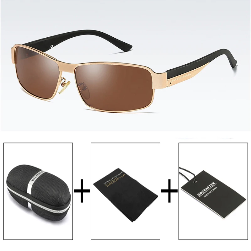 Алюминиевые солнцезащитные очки мужские Поляризованные Mercedes Роскошные брендовые дизайнерские солнцезащитные очки для мужчин lunette soleil homme zonnebril mannen - Цвет линз: gold
