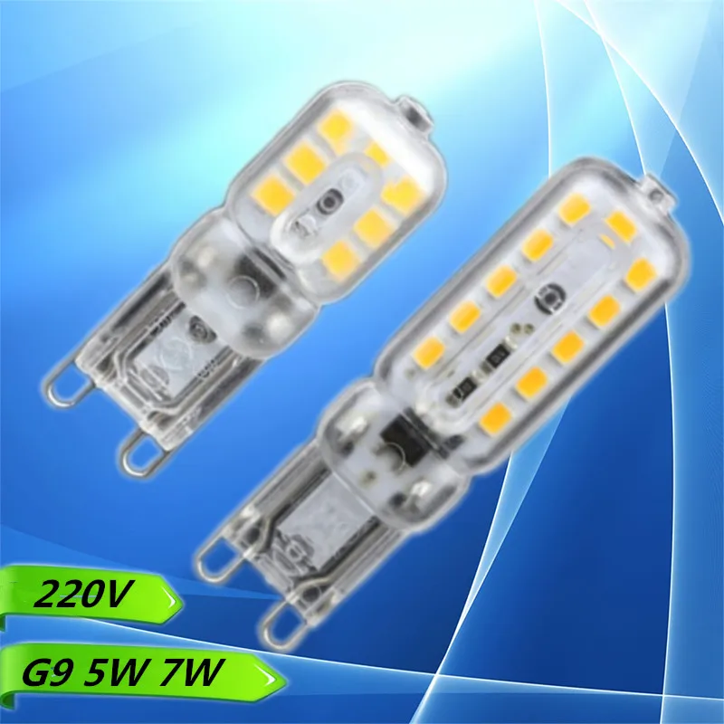 1X Мини светодиодный G9 светодиодный лампы 3 W 5 W 7 W SMD2835 AC 220-240 V Светодиодный прожектор люстра высокое качество освещения замена галогеновым