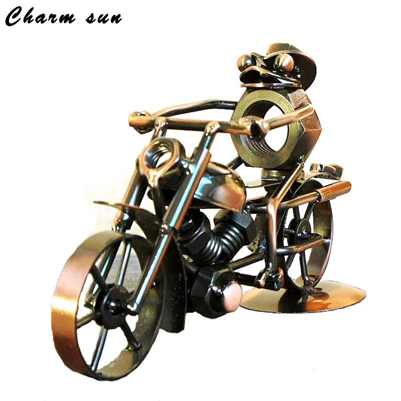 

Iron Motorcycle Model Bars And Coffee Shops Small Ornaments Fashion Gifts For Boys Home Decoration