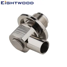 Eightwood 5 шт. UHF/SO239 прямоугольный разъем Женский припой радиочастотный коаксиальный разъем адаптер обжимной LMR400 кабель для антенн военный