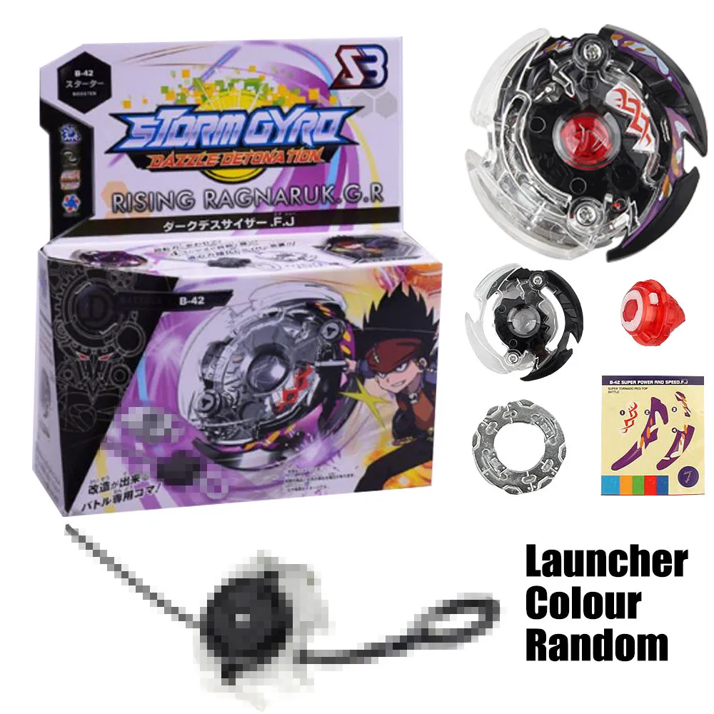 1 шт. волчок Burst B-42 стартер Booster Dark Deathscyther. F. J атака игрушка с пусковым устройством