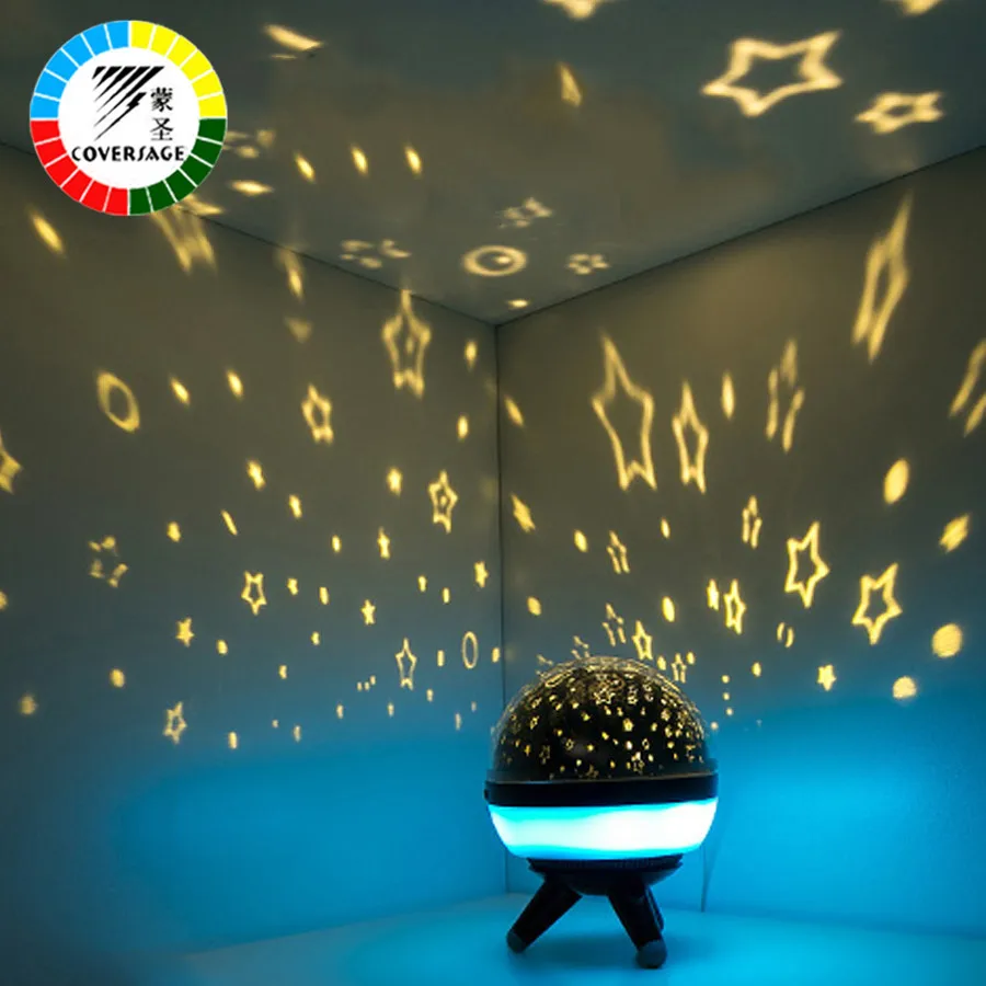  Coversage Rotating Night Light Projector Spin Starry Sky Star Master Children Kids Baby Sleep Roman - 32874650943