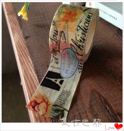 

Beautiful 30mm*10m high quality washi paper tape/rose and english masking japan washi tape