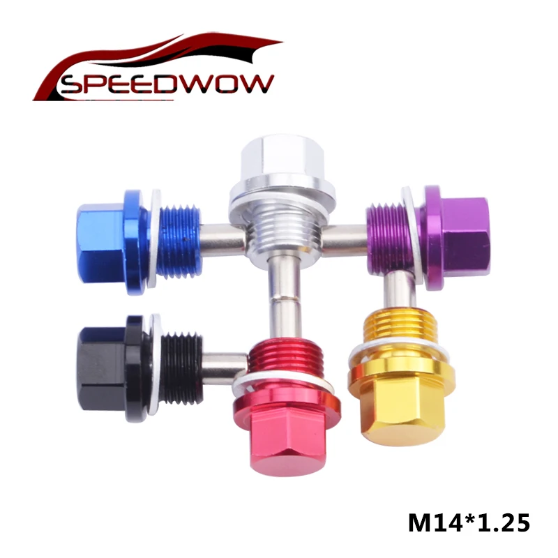 Speedwow M14* 1,25 Магнитный моторный масляный слив Магнитный масляный поддон сливная пробка болт гайка для большинства Honda Mitsubishi Mazda