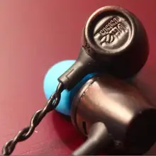 Твердой древесины тяжелый бас Черный сандал наушники