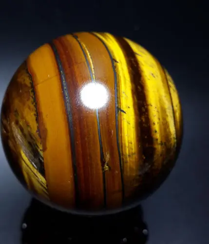 

Pretty Natural Yellow Tigers Eye Crystal Sphere Ball Healing