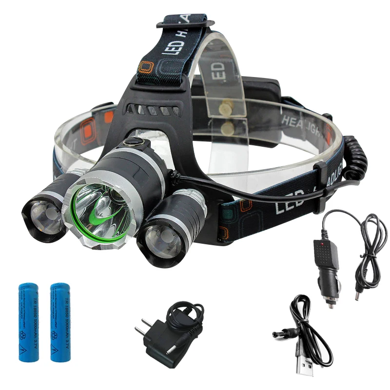 

LED Headlamp 13000Lm T6 Head Flashlight Rechargeable HeadLight Forehead Lamp Headlight/90