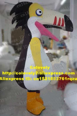 楽しい黒 白tocoオオハシサイチョウtoucan鳥マスコット衣装漫画のキャラクターマスコット黄色足腕zz319無料船 Hornbill Bird Armarms Costume Aliexpress