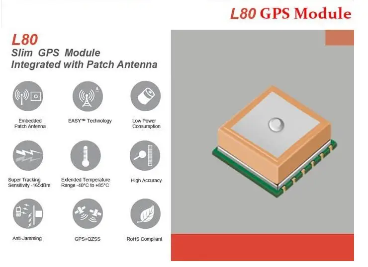 Gps модуль L80 интегрированный с патч-антенной MTK3339 чип с антенной ttl заменить FGPMMOPA6H PA6C