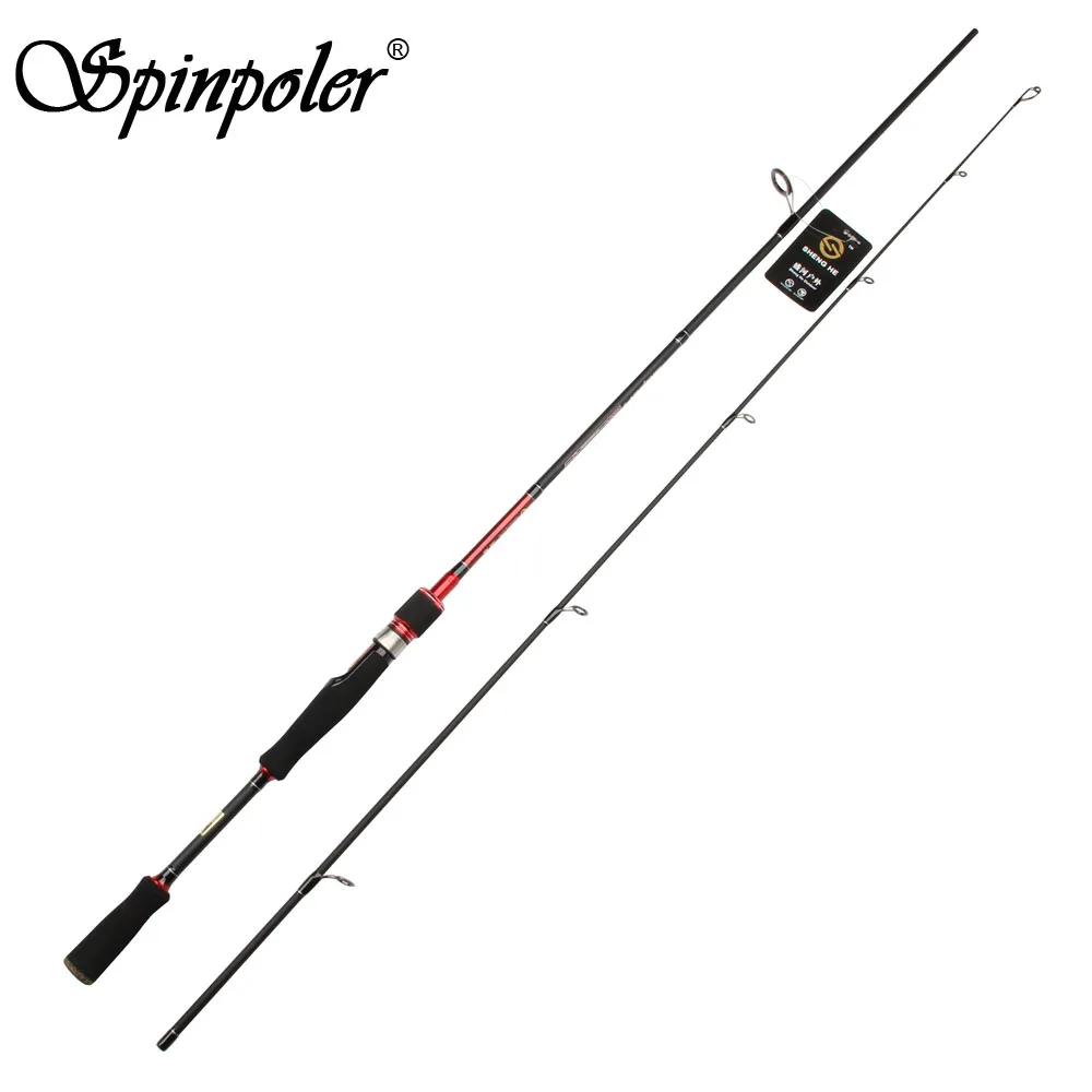 Buy Spinpoler Cheap Spinning Fishing Rod 2.1m M Power Carbon Rod 5 15g Lure