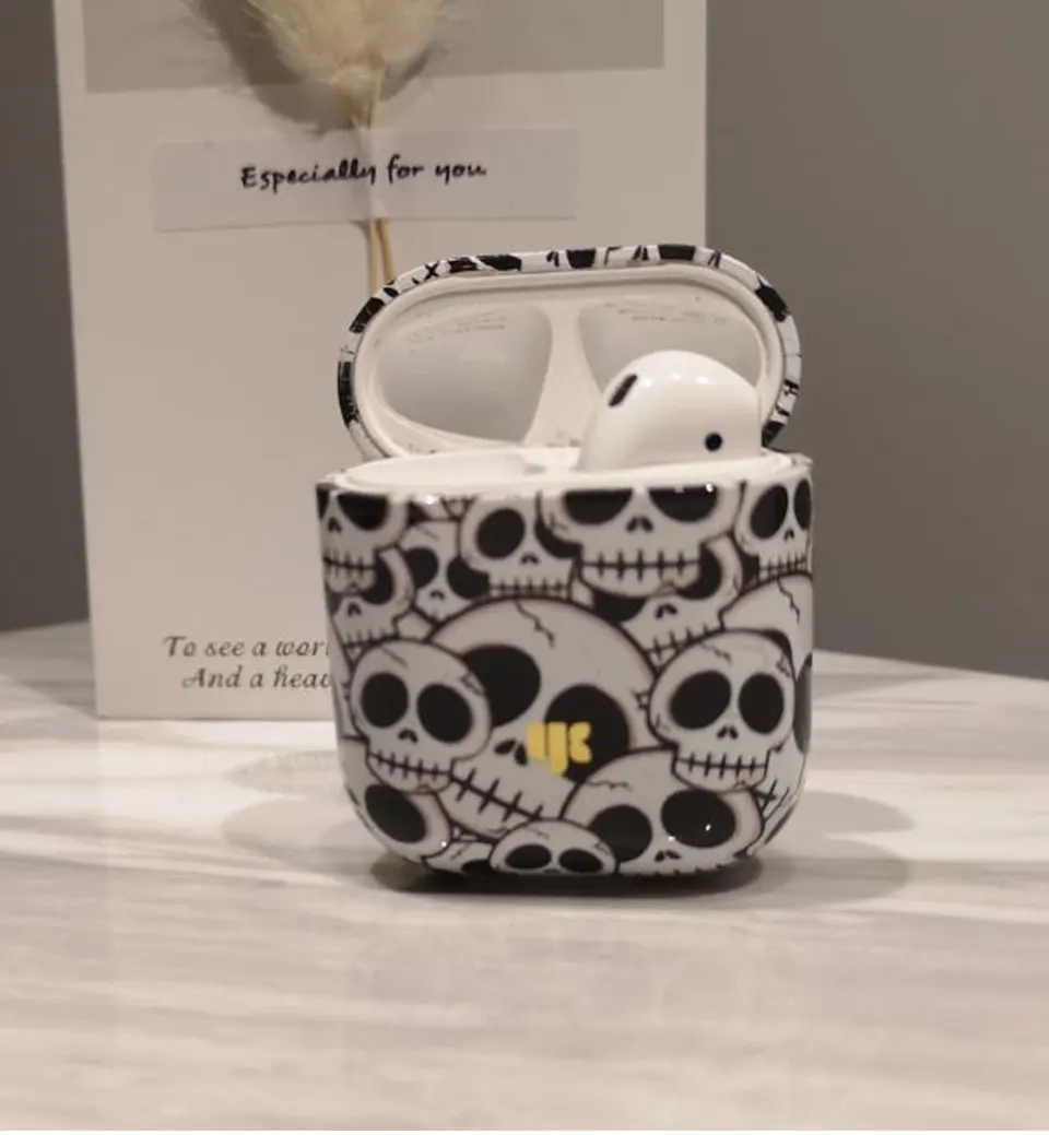 Роскошный крутой Чехол-Скелетон для Apple, аксессуары для airpods, Bluetooth, чехол для наушников, защитный чехол, сумка, анти потеря, чехол, Новинка