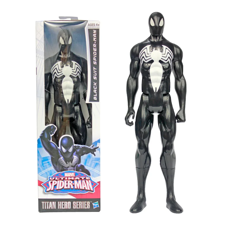 figurine spiderman black