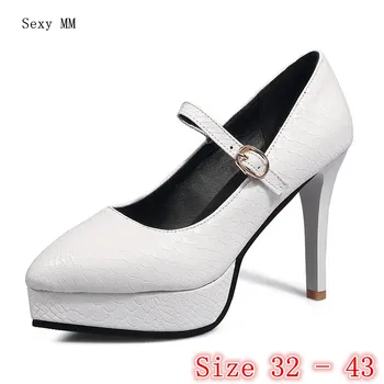 

Women High Heel Shoes Platform Pumps Woman High Heels Party Wedding Shoes Kitten Heels Small Plus Size 32 33 - 40 41 42 43