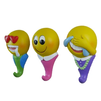 

Newly Creative Expression Decorative Hook Portraits Resin Model Bathroom Wall Hook Coat Wall Hook Best Gift