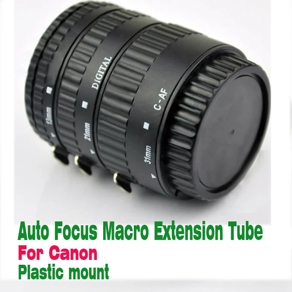 Brand New COMLYO Camera Auto Focus Macro Extension Tube For CANON EOS EF EF-S with Plastic Mount Lens Adapter Camera Accessories