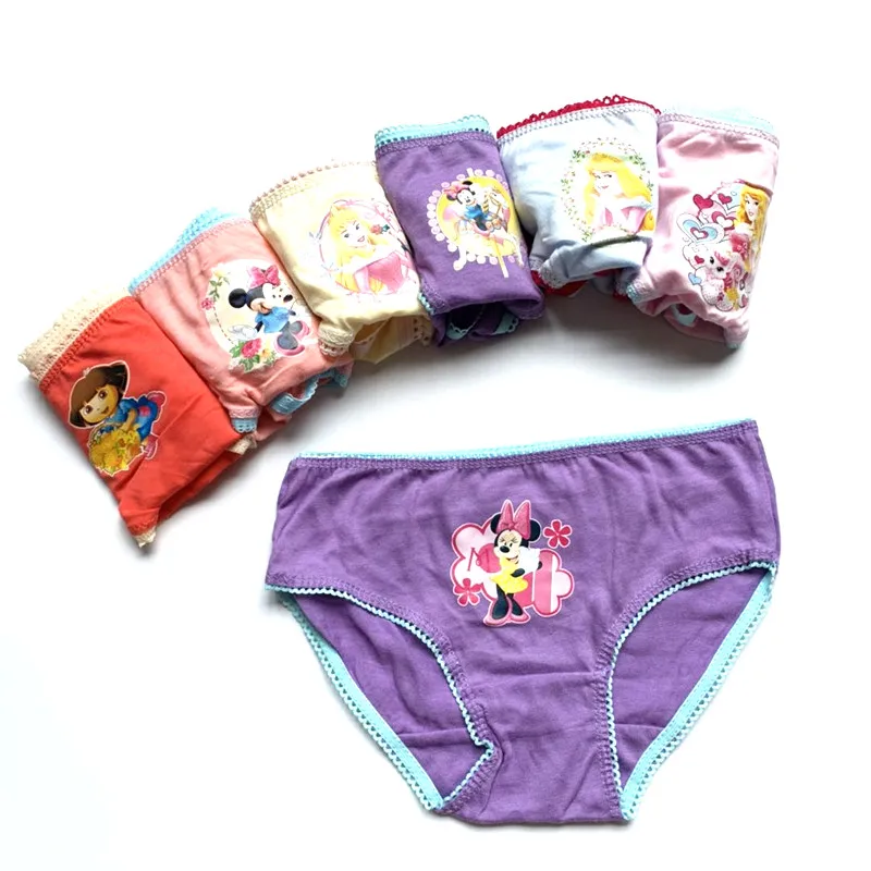 6pcs /lot girl briefs kids girls underwear children underwear girls