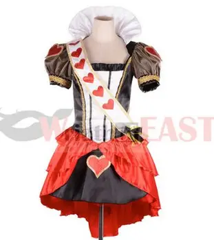 

red heart queen costume red queen dress halloween costume for women poker queen costume