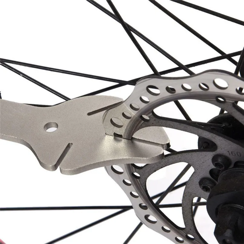 Bicycle Repair Tools Stainless Steel Bicycle Brake Disc Wrench Rotor Truing Tool Anti-slip Handle Cycling Equipment #2h06 (8)