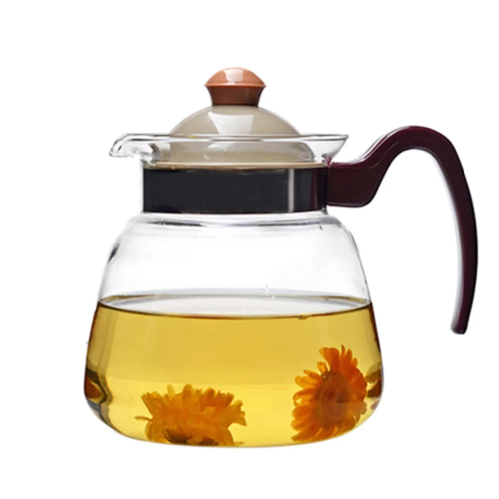 

1pcs 800ml Heat Resistant Glass Tea Pot kettle Coffee Pots Kettle Gas Electric Spirit Stoves Safe Office teaware Teaset teapot