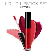 

O.TWO.O 5pcs/lot Makeup Matte Lip gloss+Lip Oil Set Long Lasting Waterproof Soft Texture Lip Stick