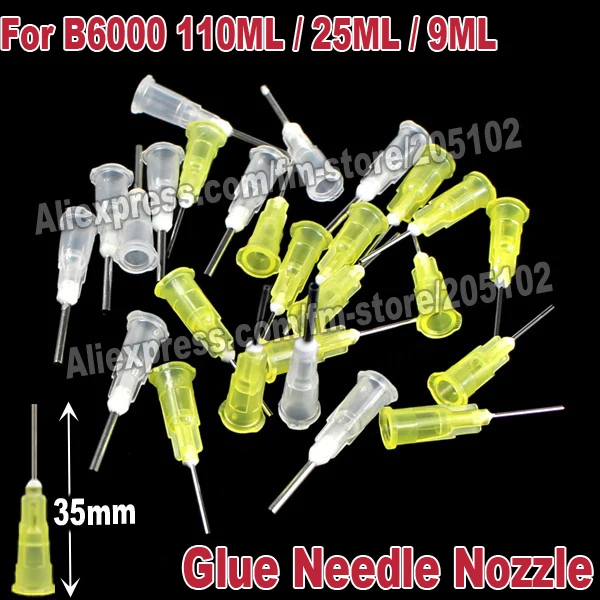 

20pcs/lot Glue Needle Nozzle Head for B6000 110ML 25ML 9ML Adhesive glue for easy work on jewelry crystal,rhinestones,DIY tools