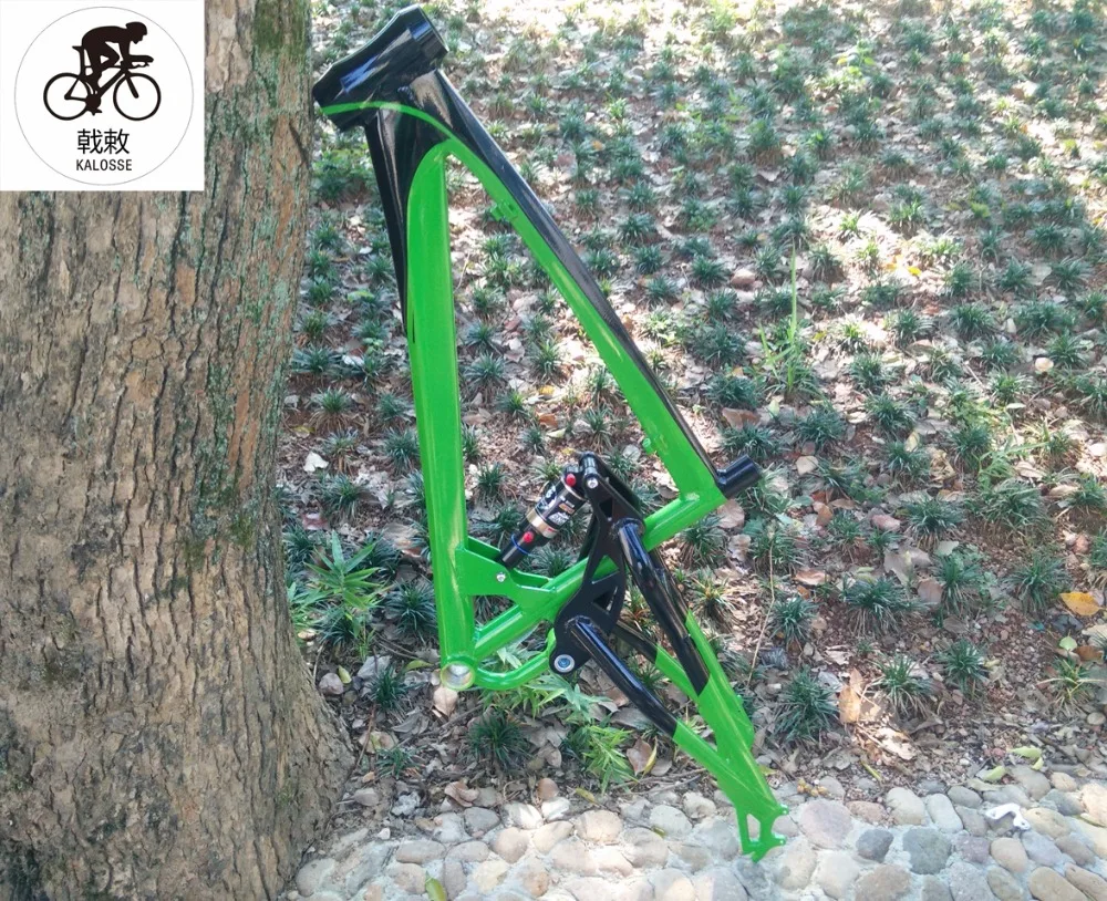 Best Kalosse  165 mm travel Soft-tail  frame  DH   Hydraulic  brakes  26*17 inch frame   Mountain bike air suspension 0