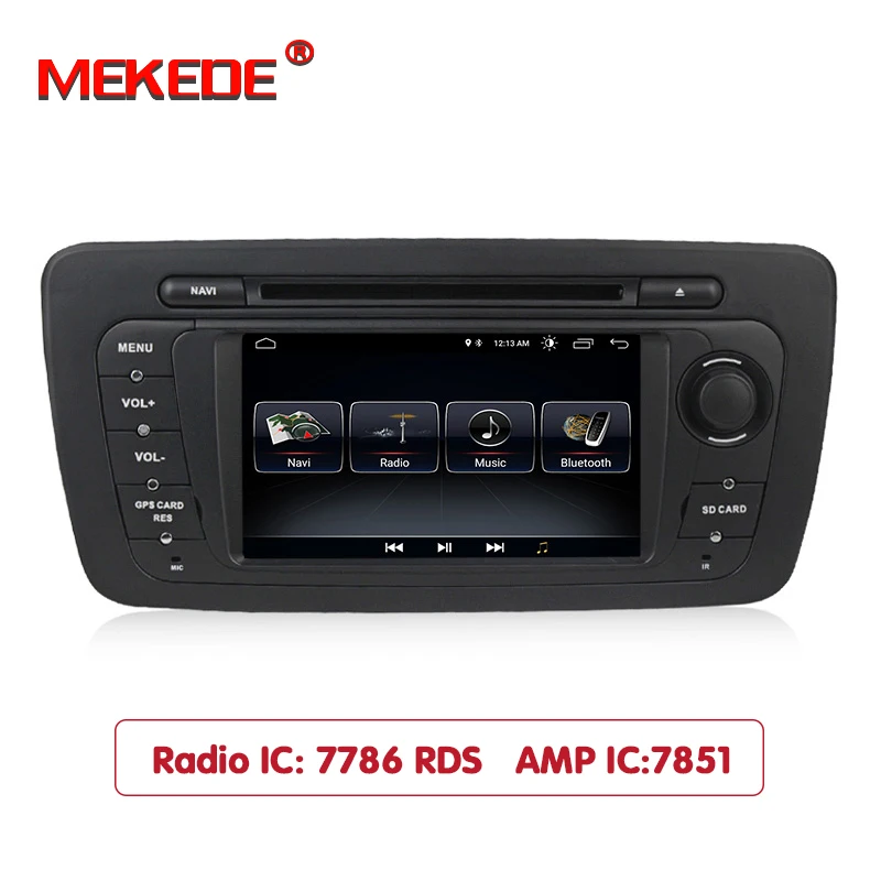 Top New arrival! Mekede android 8.1 Car multimedia system car GPS DVD player for Seat Ibiza 2009 2010 2011 2012 2013 wifi BT RDS FM 2