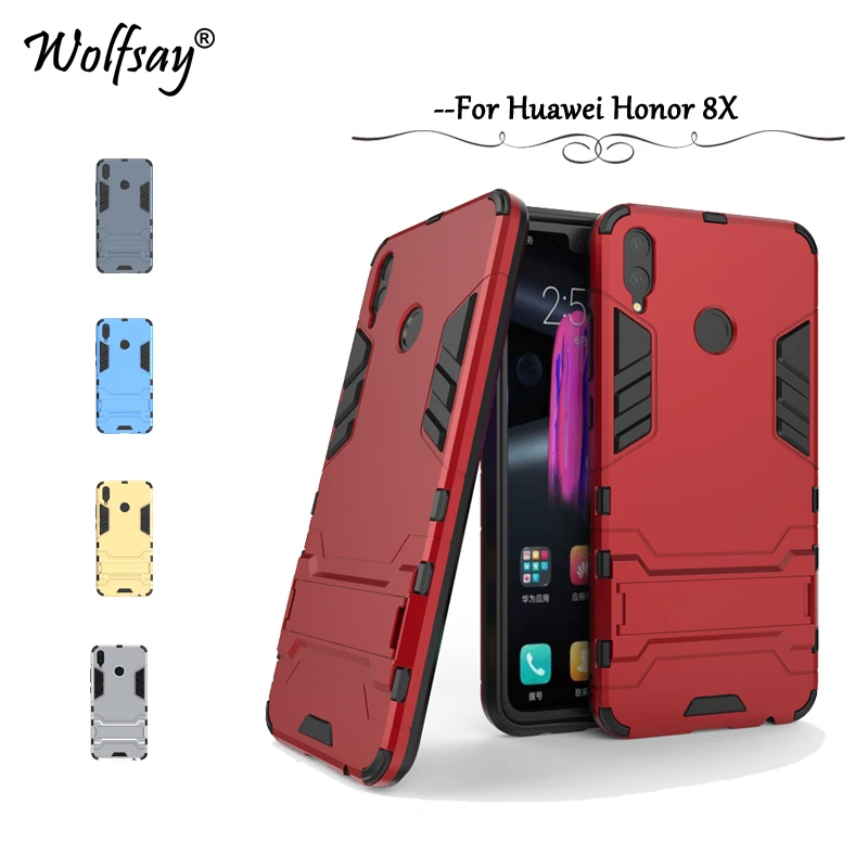 

Phone Case Huawei Honor 8x Case Huawey Honor 8x Luxury Armor Silicone Hard Case For Huawei Honor 8x Shell Huawei Honor 8x Fundas