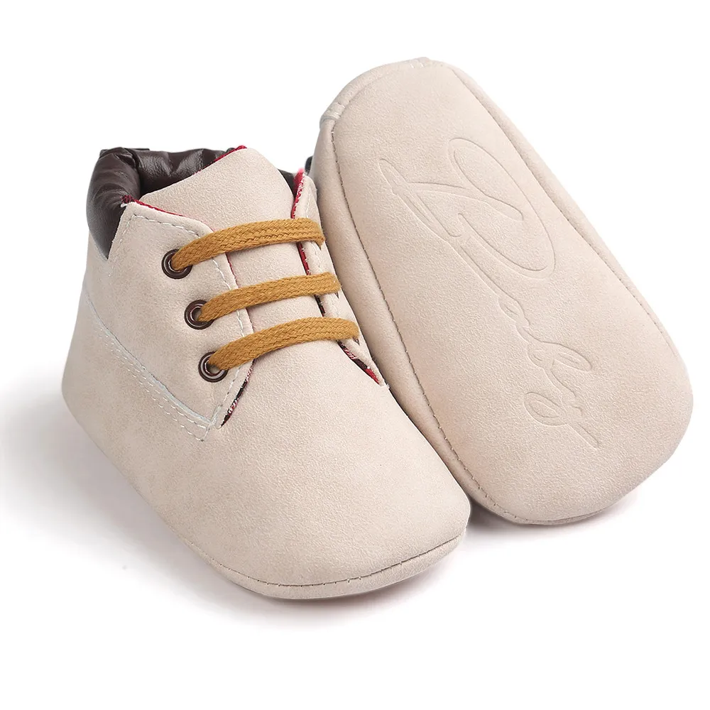 

newborn shoes Baby Hight Cut Toddler Soft Sole Leather Shoes Infant Boy Girl Toddler Shoes buciki dla niemowlat3.482