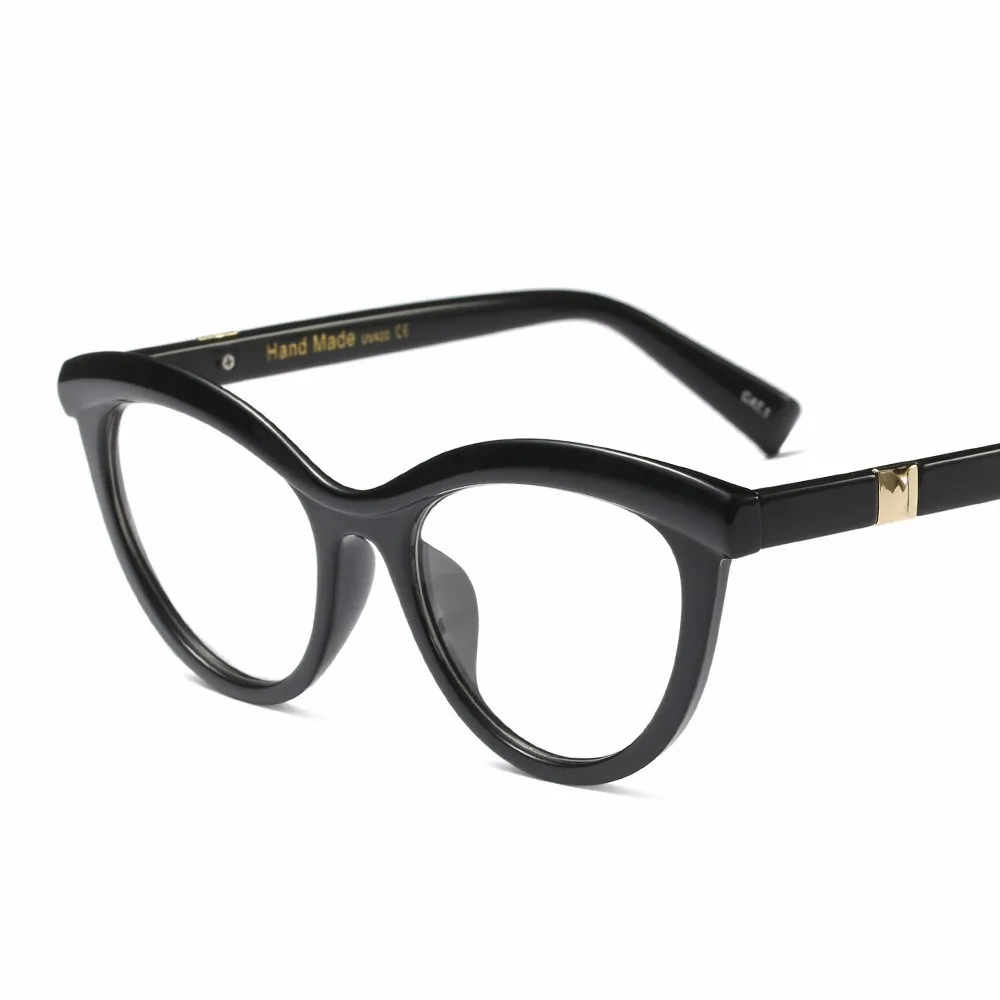 Women Brand Unique Stereoscopic Eyeglasses Frame Female Cat Eye Leopard Glasses Frame Clear Lens Oculos