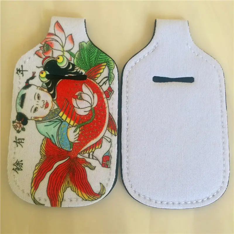 

sublimation blank keychains neoprene key ring heart transfer printing consumables two sides can printed 30pieces/lot