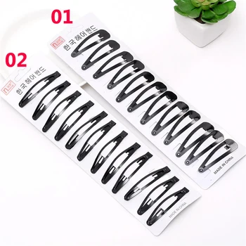 

12PCS/Pack Barrettes HeadbandsNew Simple Black Hair Clips Girls Hairpins BB Clips For Womens Hairgrips Hair Styling Accessories
