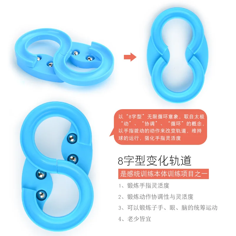 Hot selling Mini track Finger Decompression Toys Children s Sensory Training Puzzle Toys Palm Fingertip Children 2