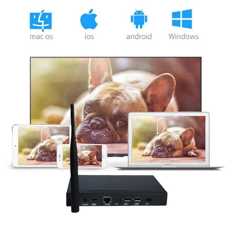 

WiFi Android Display Box Wireless Screen Transmission Meeting Monitor Miracast DLNA All share For PC Laptop IOS Android