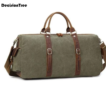 

New European Style Portable Canvas Male Large Capacity Travel Bag Casual Vintage Luggage Bag Multifunctional hot Duffle bag C252