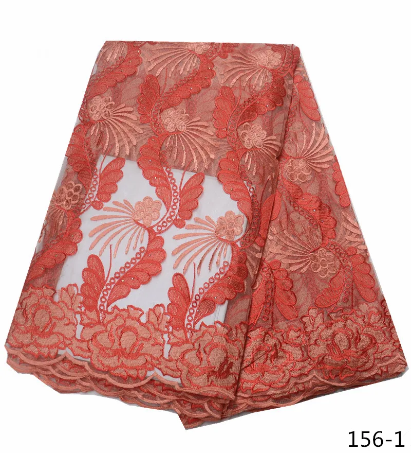 Африканская кружевная ткань вышитые французские кружева ткань высокого качества французский Тюль кружевная ткань для свадебного платья 156