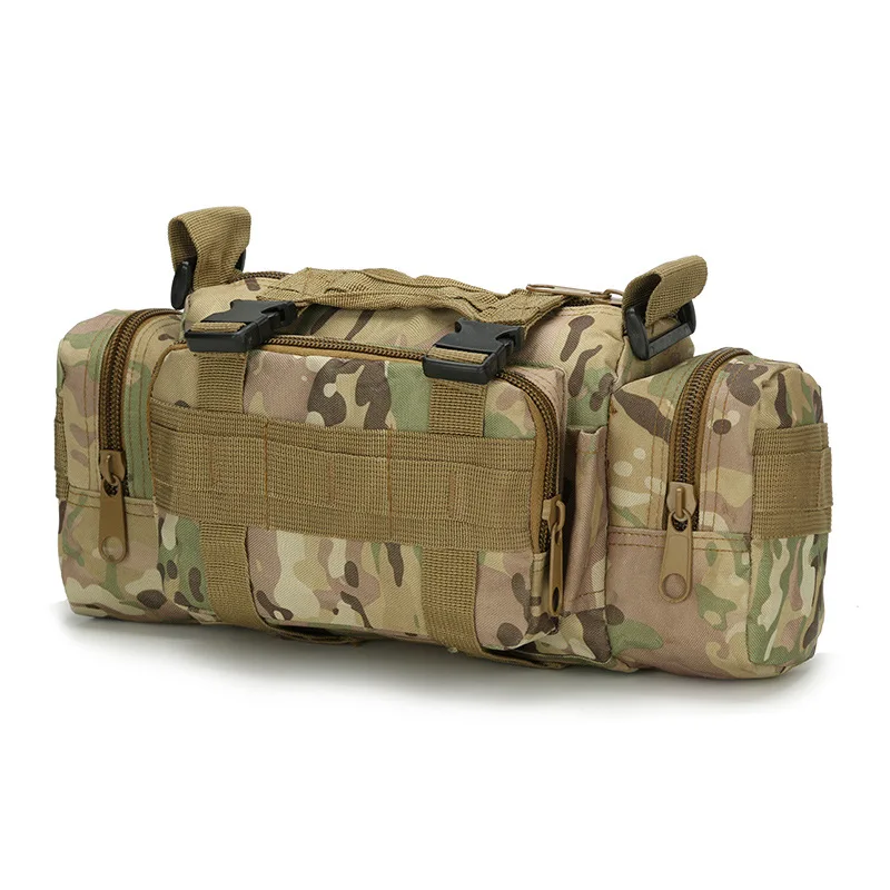 Mege Tactical Camouflage Small Hand Bag US Army Military Equipment Airsoft Paintball Molle Waist Waterproof Bag Multifunction - Цвет: CP