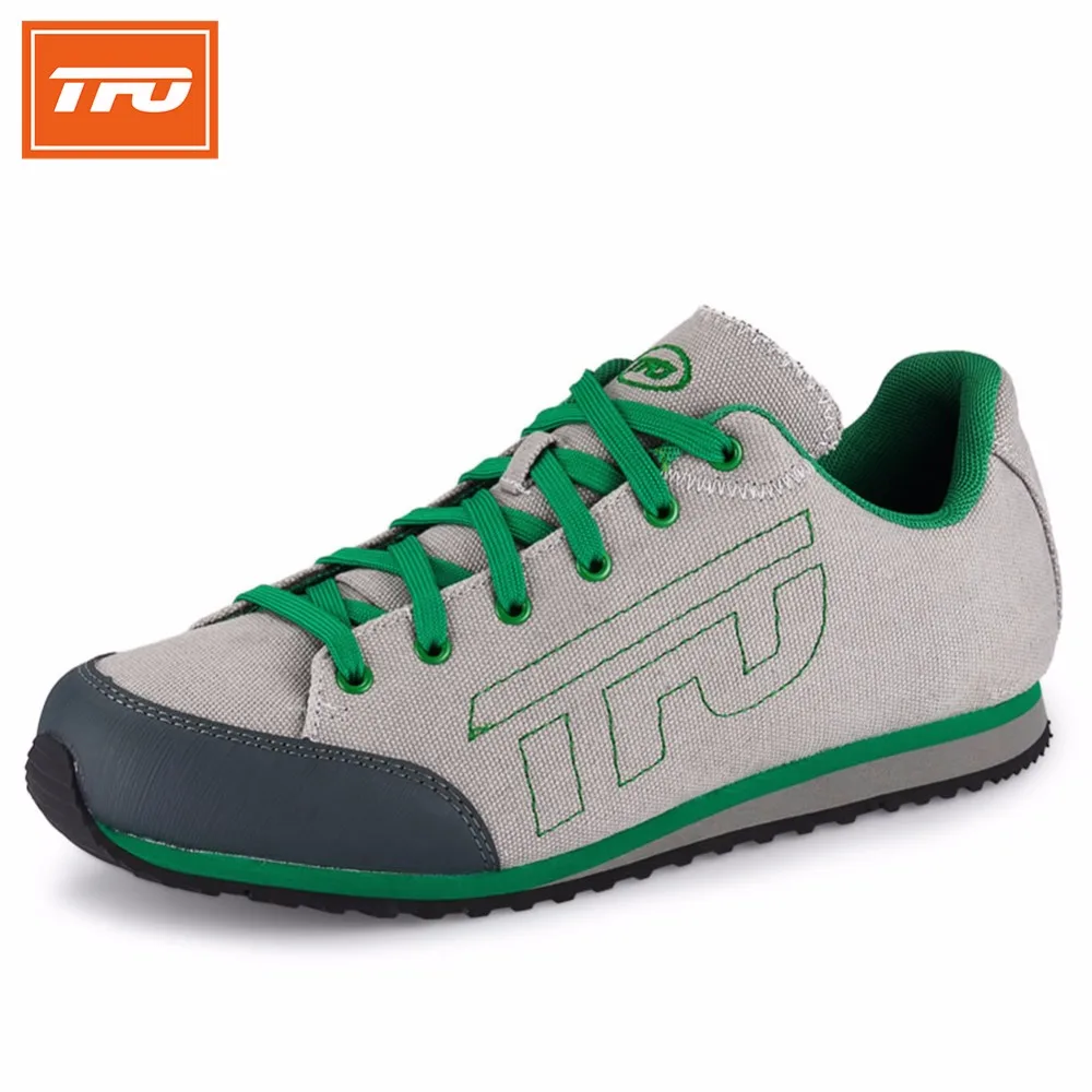 TFO Men Walking Shoes  Orange Blue Green Outdoor Lace Up Breathable Light Lifestyle Footwear Sneakers Sport Shoes Men 841602